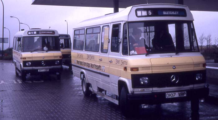 Milton Keynes City Bus Mercedes L608D Robin Hood 107 & Alexander 177
